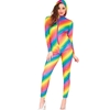 Rainbow Hooded Bodysuit Adult