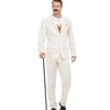 Roaring 20's Gent Adult Costume White Size X - Large