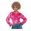 Satin Ruffled Shirt Women's Adult Size Small