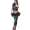 Skeleton Fever Tutu Neon Adult Costume