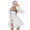 Gothic Vampire Blood Stained White Dress -XXL