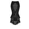 Gothic Classic Jaquard Tail Skirt Adult Black
