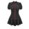 Gothic Dress with Blood Crystal Buttons- Extra Small Adult
