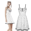 Punk White Strap Dress Adult XL