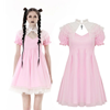 Gothic Cross Pink & White Princess Dress Adult XXL