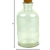 Glass Bottle w/Cork Stopper 7"