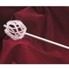 Silver Rhinestone Scepter 17"