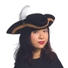 Pirate Hat Leatherlike Black