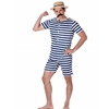 Old Time Swimming Suit Men's (3pc) Adult Costume