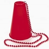 Megaphone Red on Beads