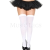 Thigh Highs White Opaque Adult