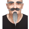 Russian Moustache, Beard, and Eyebrow Set Gray