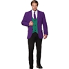 Purple and Green Jacket and Vest Set