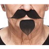 Handlebar Moustache and Goatee Set Black