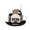 Skull and Bone Top Hat Black Adult