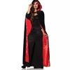 Cape 63" Black with Embossed Red Lining
