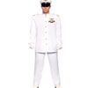 Navy Admiral White 4pc Adult Costume