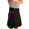 Utility Kilt with Cargo Pockets Black Adult