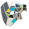Phantom Mask Silver Polygonal Mirror