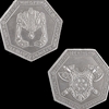 Set of 10 Silver Dwarven LARP Coins