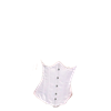 Satin Underbust Corset White Adult