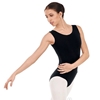 Leotard Cotton Lycra® Tank Adult Black
