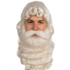Deluxe Extra Large Santa Wig and Beard Set – Professional Santa Claus Costume Accessory