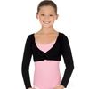 Twist Front Crop Sweater Child Black One Size