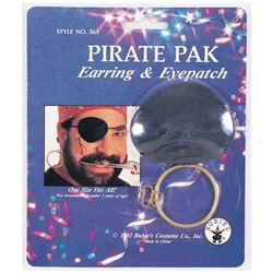 Earring & Eyepatch Pirate Pak