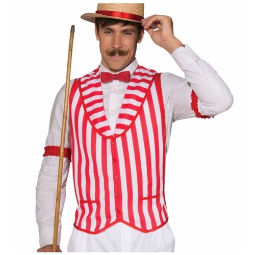 Red & White Striped Vest