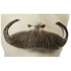 Deluxe Human Hair Handlebar Mustache