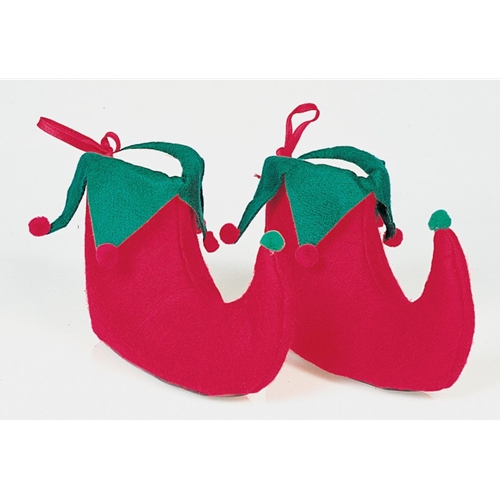 Elf Shoes Felt - Green & Red