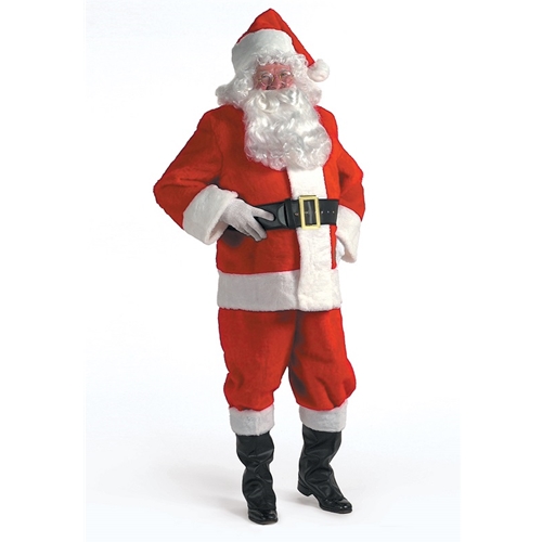 Complete 10 Piece Santa Suit - Plush
