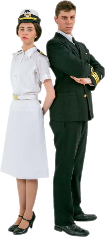 A Few Good Men Lieutenant Commander Joanne Galloway White Uniform and Lieutenant Kaffee Naval Uniform
