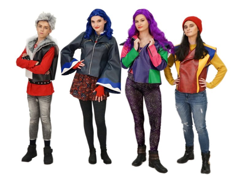 Rental Costumes for Descendants - Carlos, Evie, Mal, and Jay
