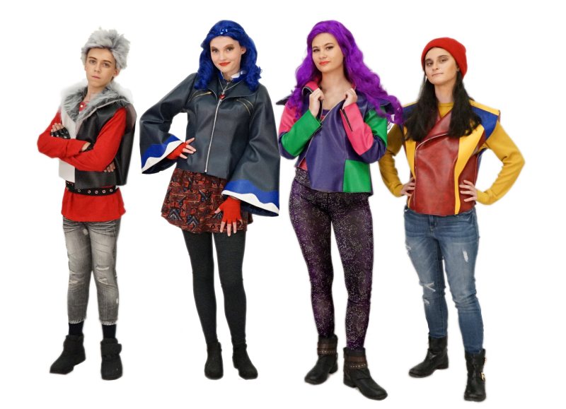 Rental Costumes for Descendants - Carlos, Evie, Mal, and Jay