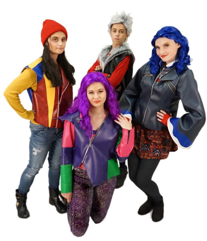 Rental Costumes for Descendants - Jay, Mal, Carlos, and Evie