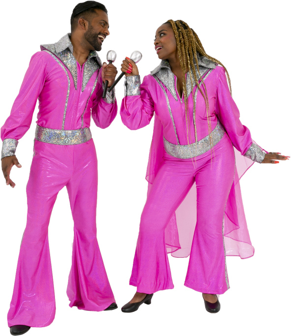 Mamma Mia Unisex Pink Finale Rental Costume