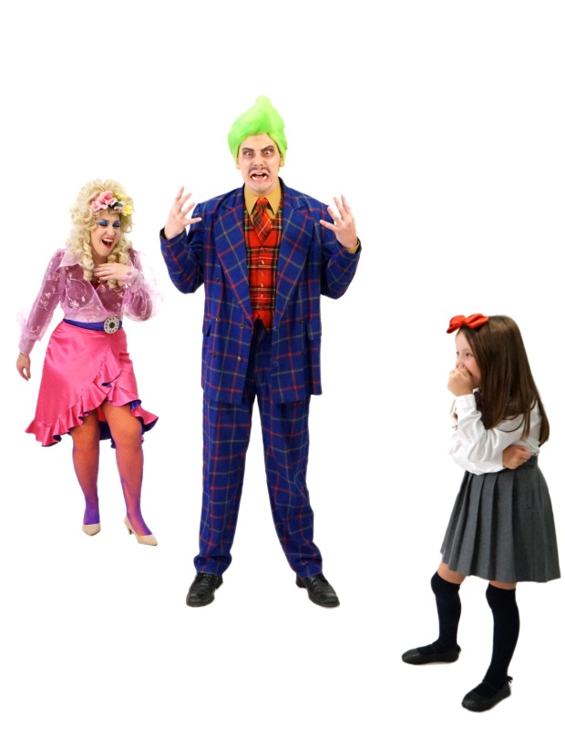 Rental Costumes for Matilda - Wormwood Family Mr. Wormwood with Green Hair