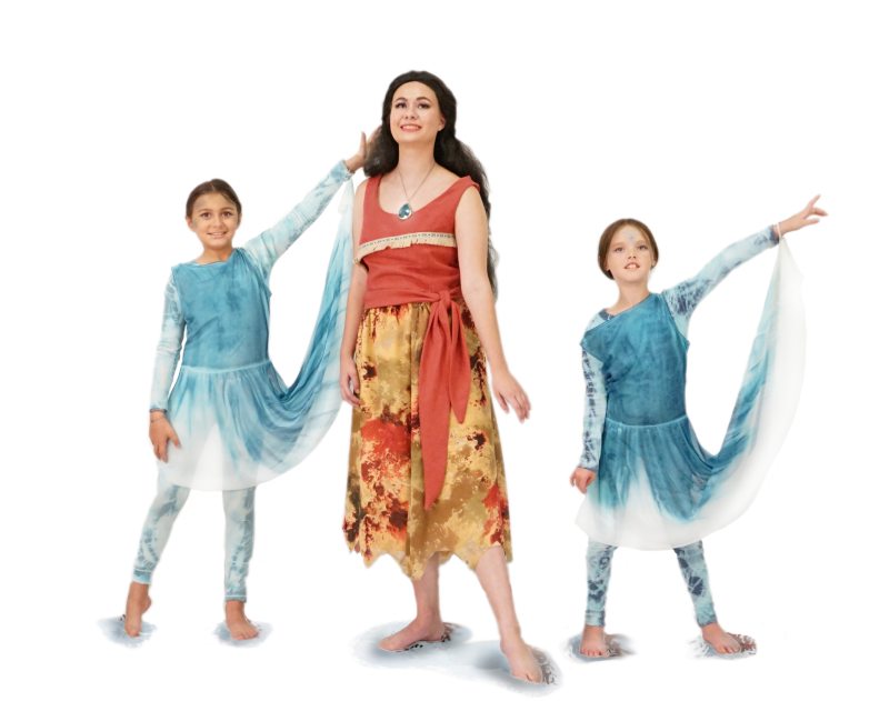 Rental Costumes for Moana - Moana and Water Dancers