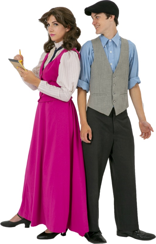 Newsies-Rental-Costumes Katherine Plumber and Jack Kelly
