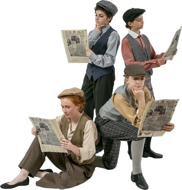 Newsies-Rental-Costumes Newsies Read the Papers