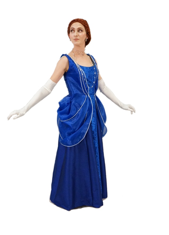 Rental Costumes for Anastasia the Musical - Anastasia Blue Dress 3