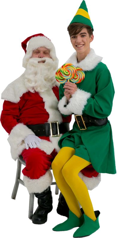 Elf the Musical Santa and Buddy the Elf