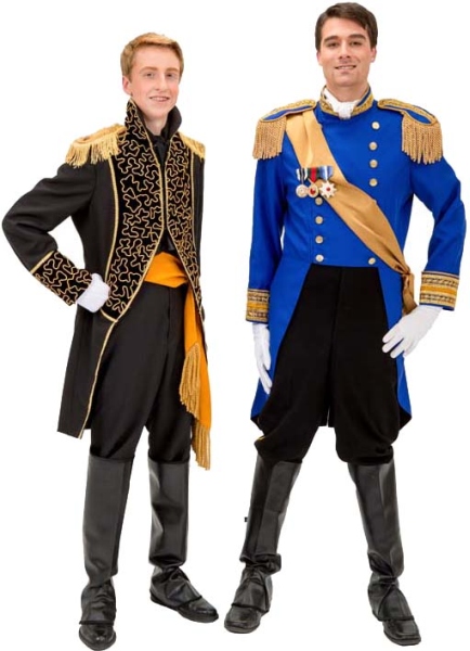 Rental Costumes for Into the Woods – Cinderella’s Prince and Rapunzel’s Prince