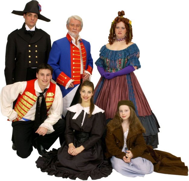 Rental Costumes for Les Misérables - Inspector Javert, Enjorlas, Jean Valjean, Cosette, Madame Thérnardier, Éponine