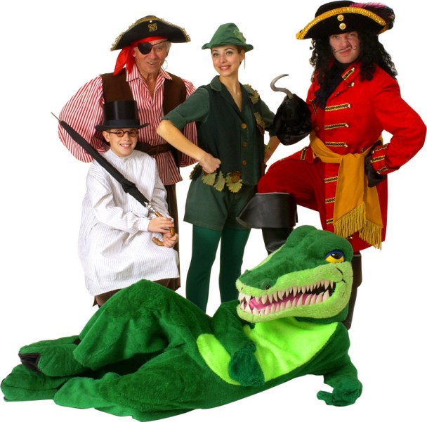 Rental Costumes for Peter Pan - John Darling, Smee, Peter Pan, Captain Hook...