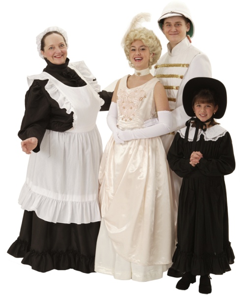 Rental Costumes for The Secret Garden - Martha, Rose Lennox, Captain Labert Lennox, Mary Lennox