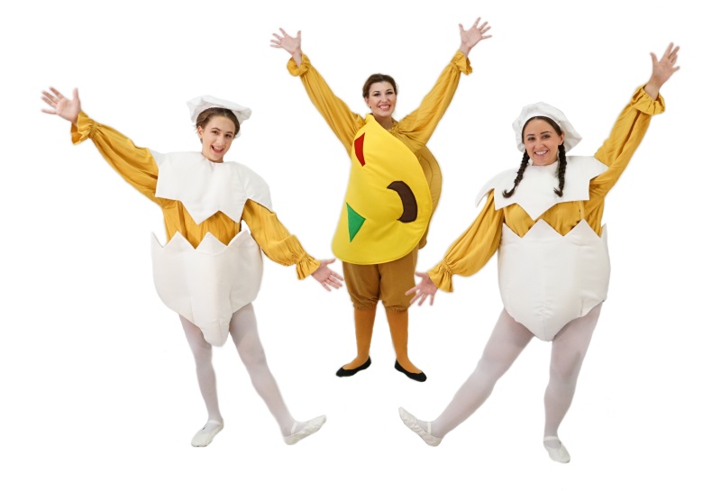 Rental Costumes for Something Rotten - Egg and Omlette Chorus