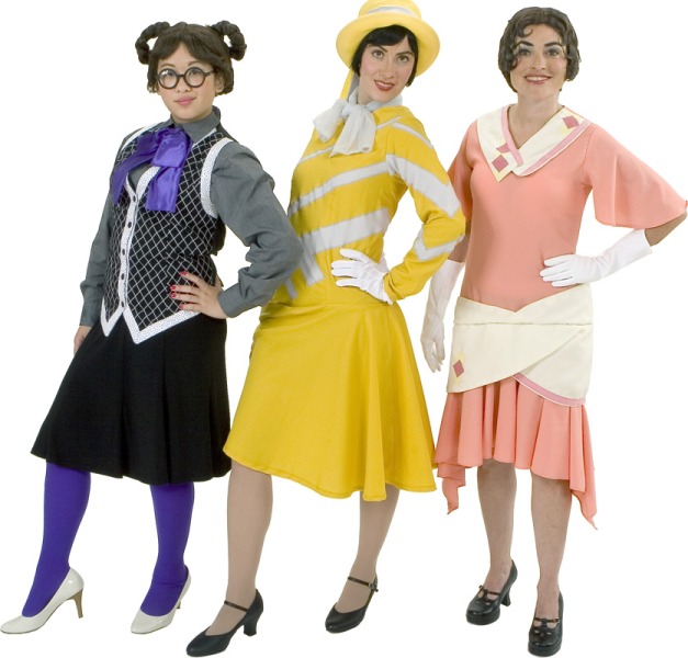 Rental Costumes for Thoroughly Modern Millie - Stenographer, Millie Dillmount, Priscilla Girl